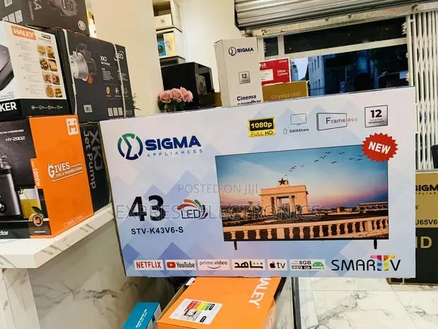 Ultra Modern Slim FHD Smart Satellite Sig-K43v6-S 43” · Photo 1
