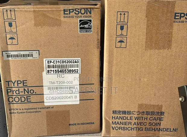 Epson Tm-T20ii Pos Thermal Receipt · Photo 1