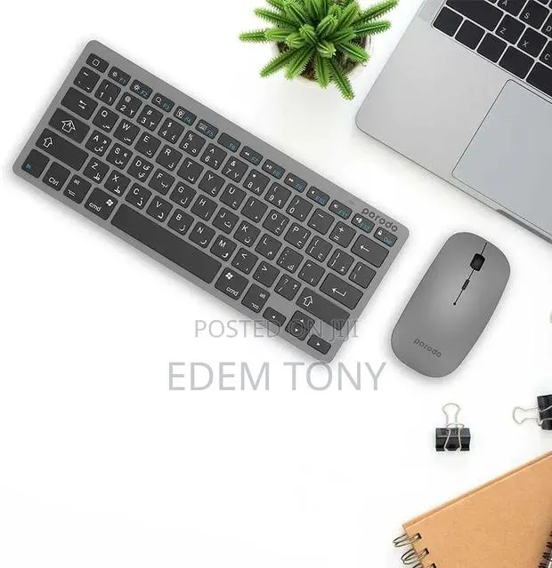 Super Slim Portable Rechargeable Bluetooth Keyboard Mouse Combo · Photo 1