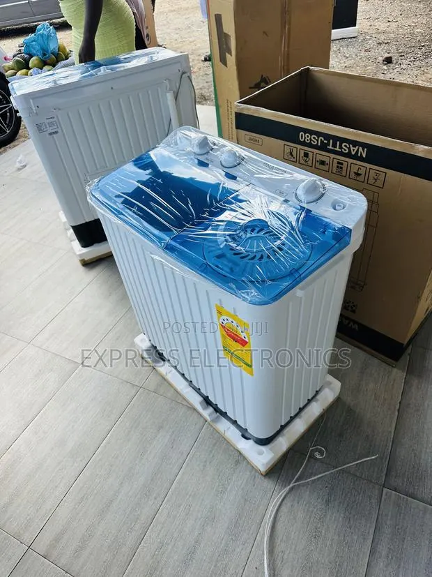 Ultra Modern Sleek White Wm Topload Twintub 7kg Twintub Nasco · Photo 1