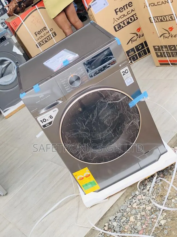 Neatly Sealed TCL P211flg" Front-Load-Washing-Machine-10.5kg- · Photo 1