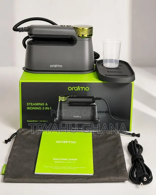 Buy Oraimo 2in1 Steaming Ironing Device Online |Smart Electric Steam · Photo 1