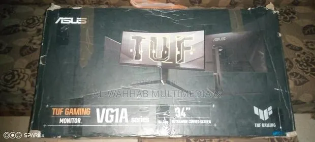 ASUS Tuf 34'' Gaming Monitor-Partial Broken Screen (Read Description) · Photo 1