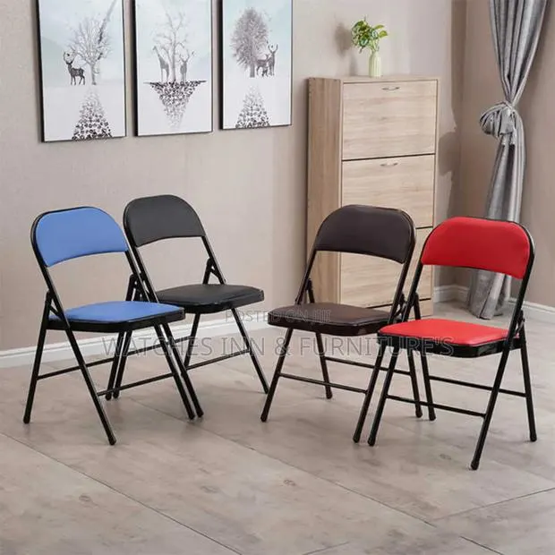 Quality Metal Leather Padded Foldable Chair · Photo 1