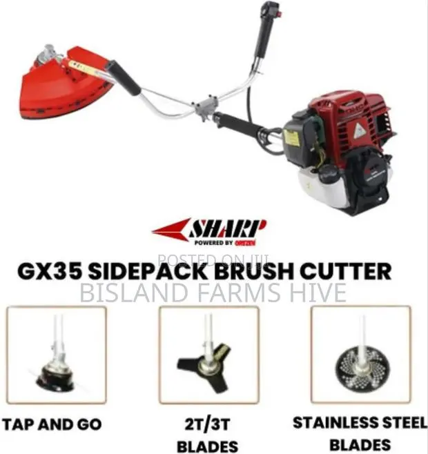 4-Stroke Sidepack Brush Cutter (With 3 Blades) · Photo 1