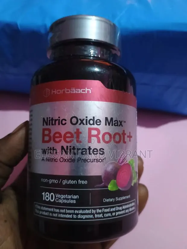 Nitric Oxide Max With Beet Root | 180 Capsules · Photo 1