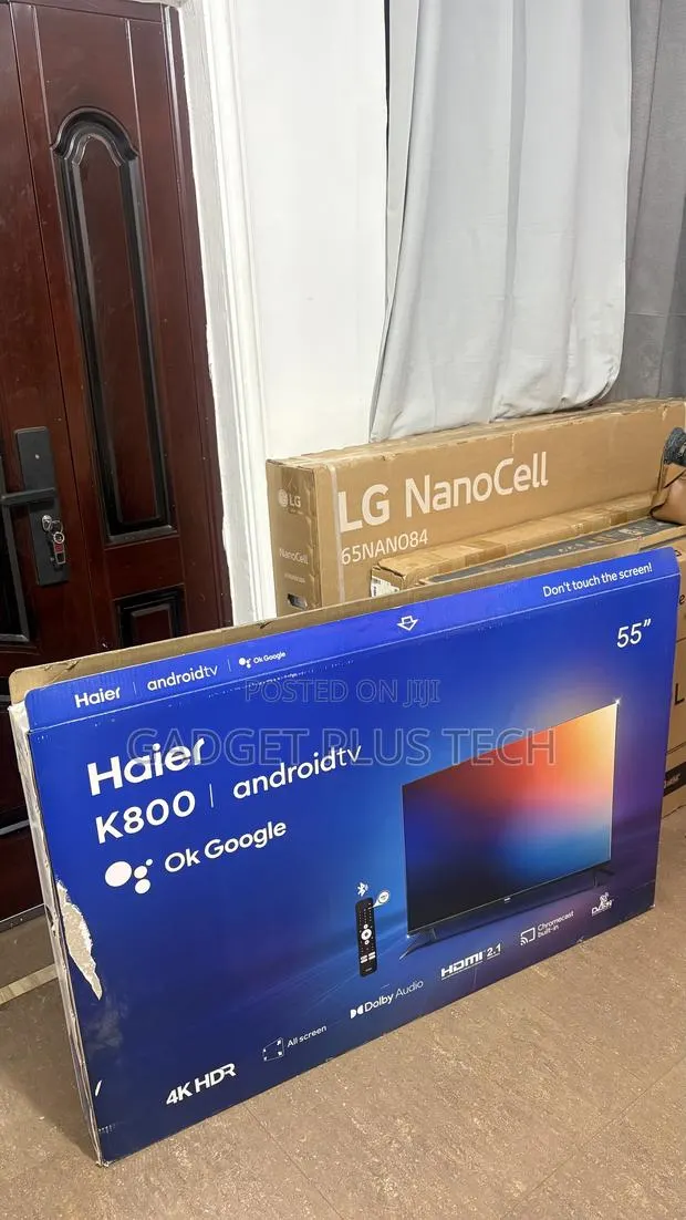 A Month Used 2025/26 55” Haier Smart Andriod TV
