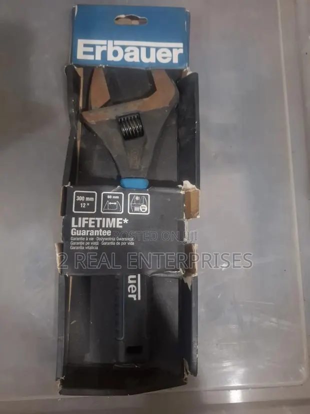 Erbauer 12" 300mm Extra Wide Opening Adjust Wrench 60mm Jaw Capacity · Photo 1