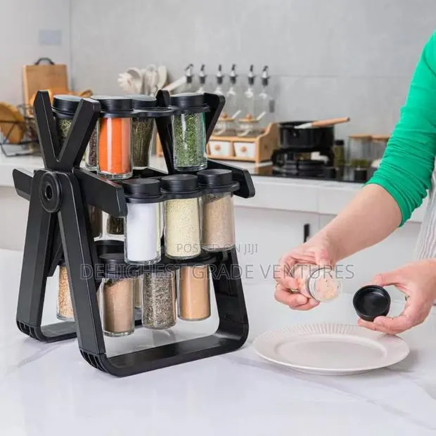 18 Jars 360 Rotating Spices Rack · Photo 1