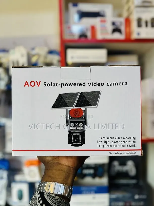 AOV Solar-Powered PTZ Security Camera · Photo 1