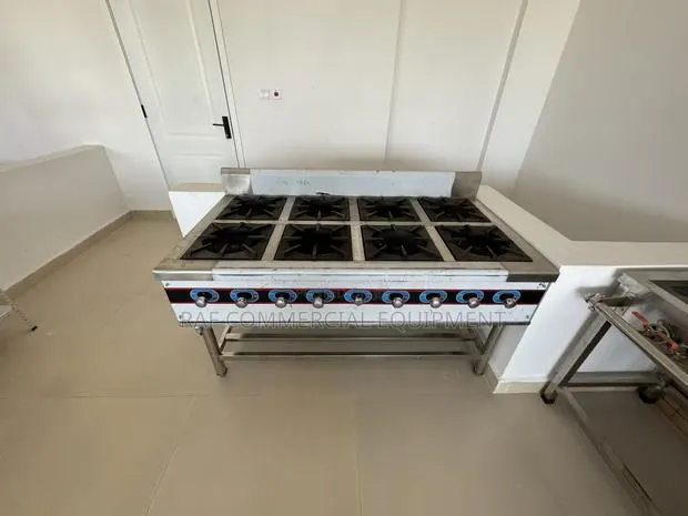 8 Burner Commercial Stove · Photo 1
