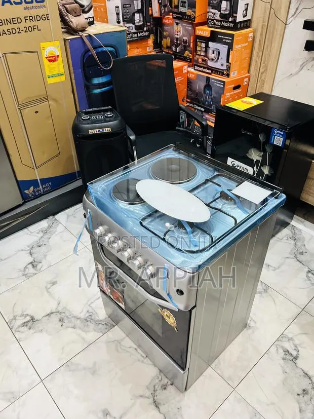 Super Affordable Ferre 2 Gas + 2 Electric Burner(60x60cm)Gray · Photo 1