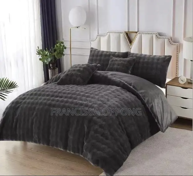 Fluffyfaux Rabbit Fur Duvet Set 6 Pieces,Available In Colors · Photo 1