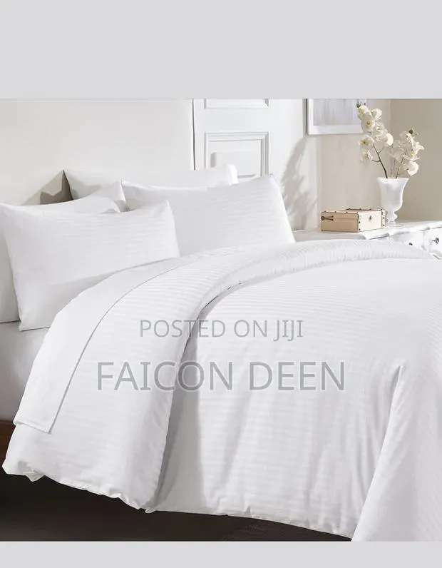 Classic Hotel Collections( White 100% Cotton Dripped Duvet Cover Only · Photo 1