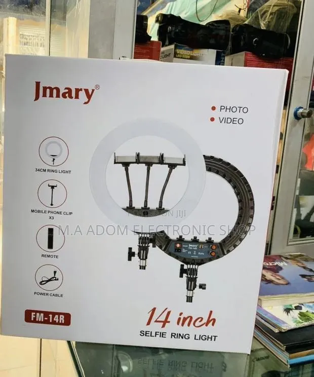 Jmary 14 Inch Photo and Video Selfie Ringlight(47cm). · Photo 1