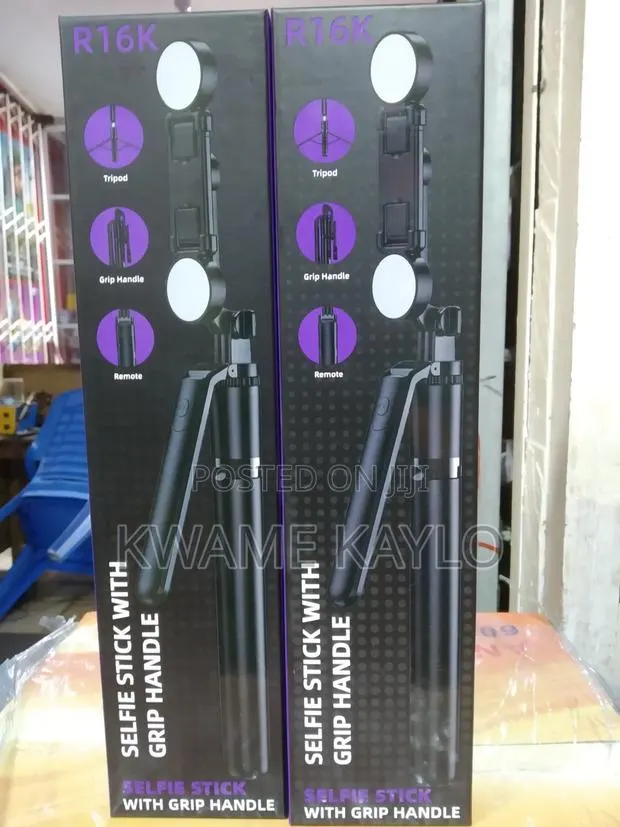 R16k Selfie Stick With Grip Handle · Photo 1