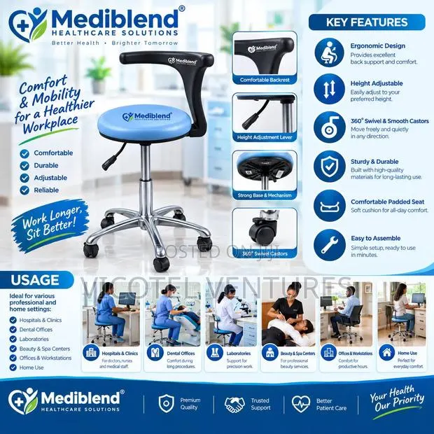 Theater Stool With Backrest · Photo 1
