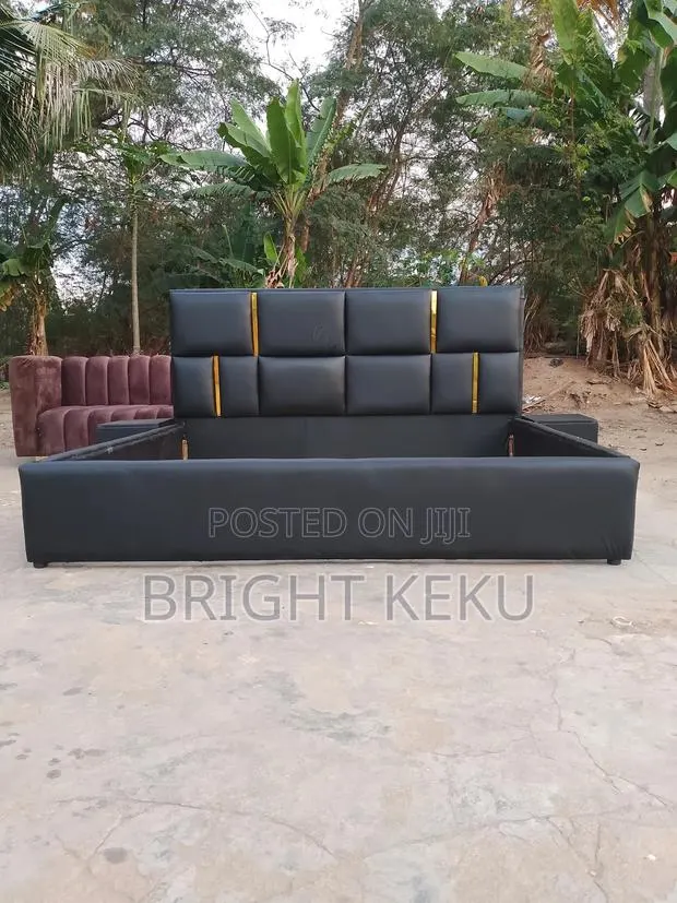 Quality Leader King Size Bed Frame With Side Drawers · Photo 1