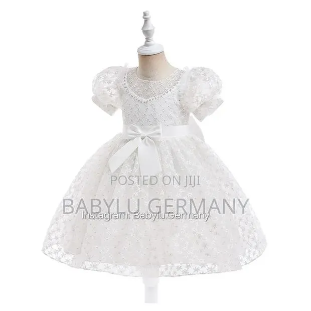 Stylish All White Dress for Age 4 to 11 Years Old · Photo 1