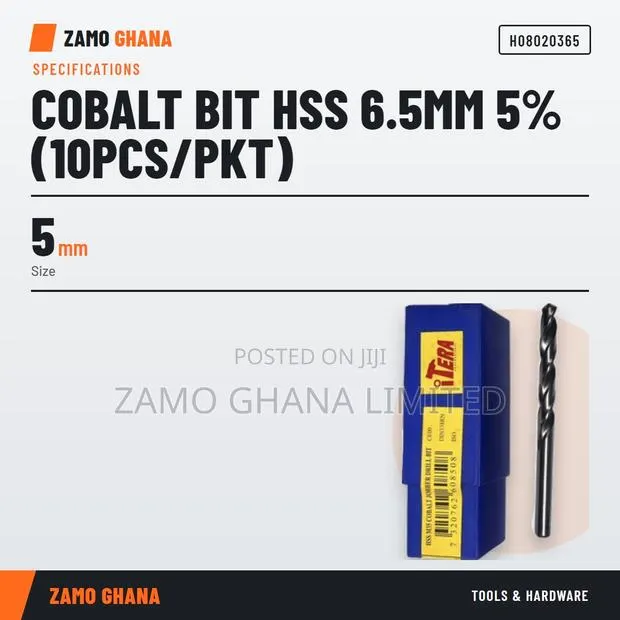 Cobalt Bit HSS 6.5Mm 5% (10Pcs/Pkt) - H · Photo 1