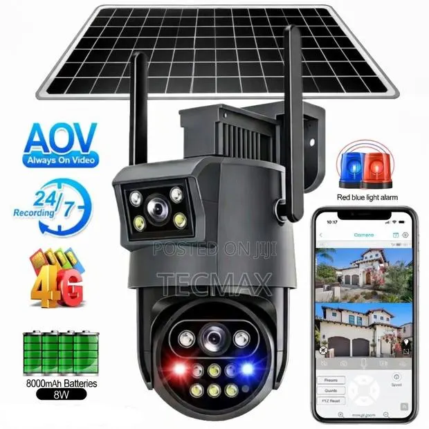 Dual Lens 4g Solar Camera-Hieasy · Photo 1