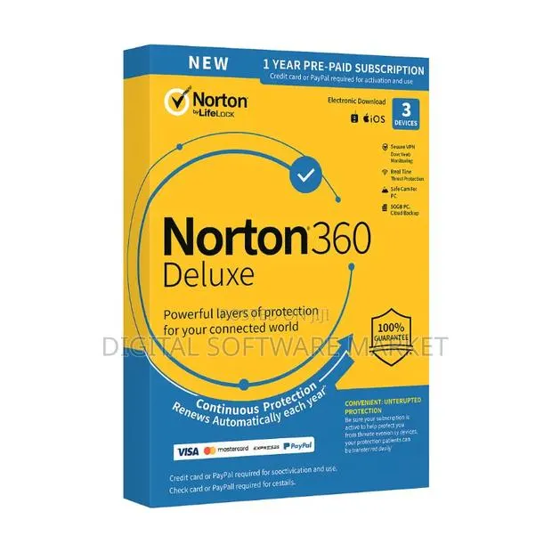 Norton 360 Deluxe –3 Devices 1-Year – Antivirus Online Protection · Photo 1