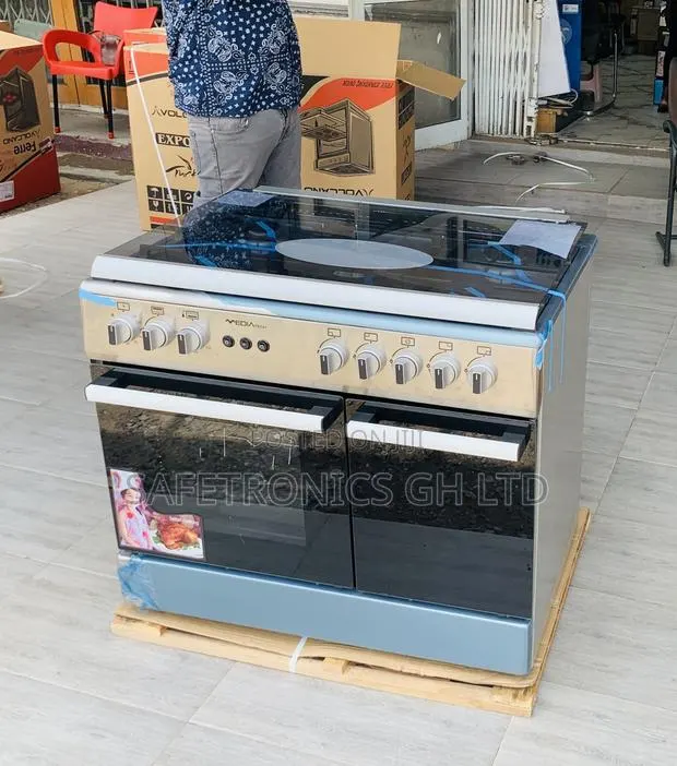 Newest Version Mediatech 60x90 Gray Cooker5 Gas Grill Oven · Photo 1