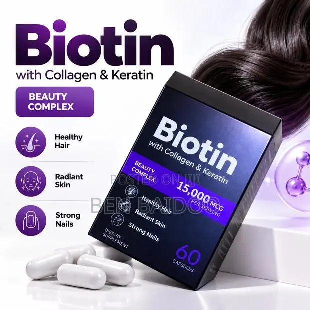 Biotin Hair Growth Formula (60 Caps) · Photo 1
