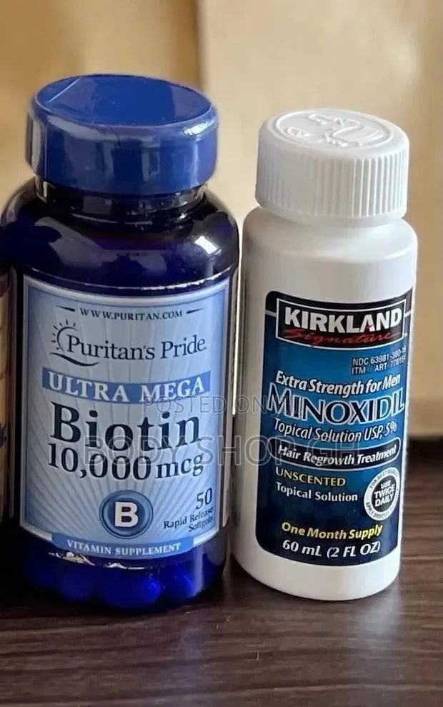 Kirkland Minoxidil + Puritans Biotin Beard Booster Pack · Photo 1