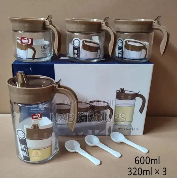 Oil Pitcher With 3 Spice Jars · Photo 1