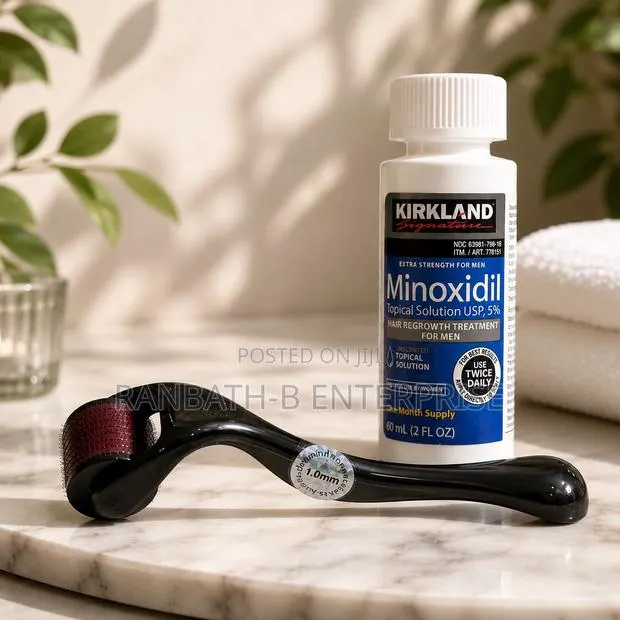 Kirkland Minoxidil 5% + Derma Roller Hair Growth Combo · Photo 1