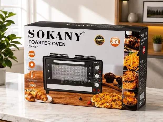 SOKANY 35L Oven With Double Electric Burner Original · Photo 1
