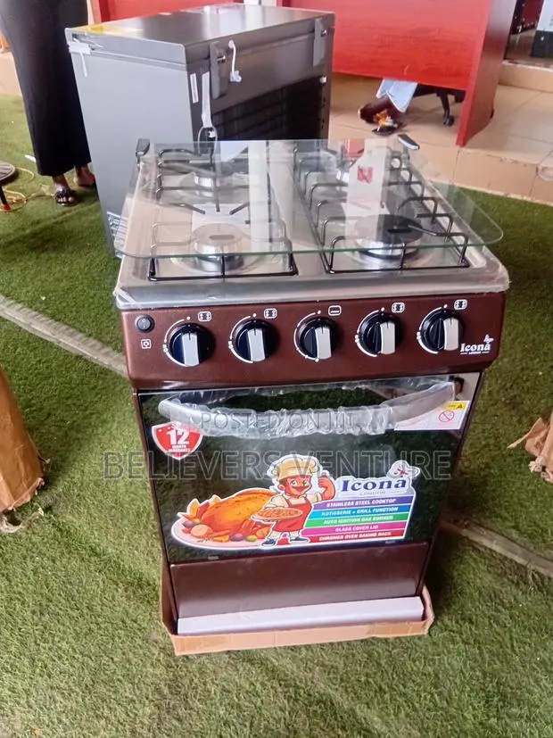 Icona 50×50 Standing Gas Cooker – Auto Ignition Grill · Photo 1