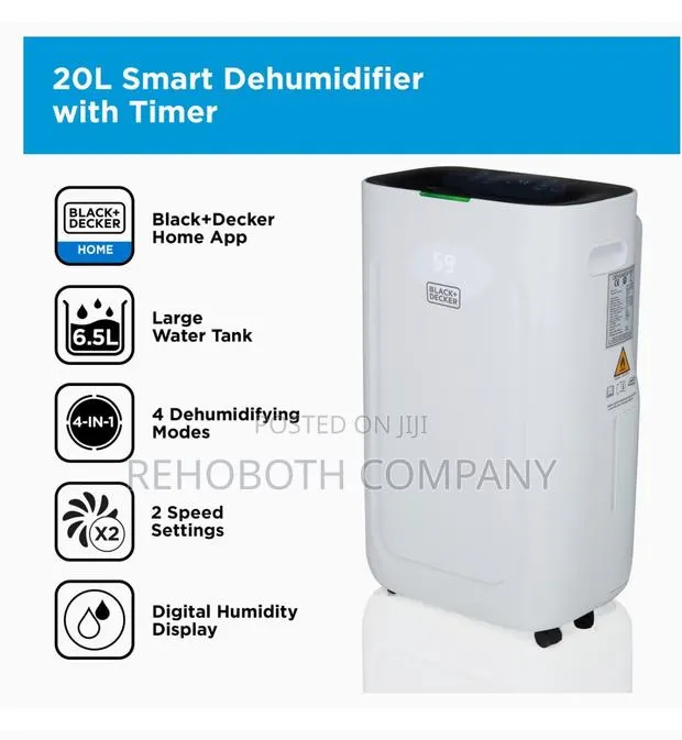 BLACK+DECKER 20L Smart Dehumidifier · Photo 1