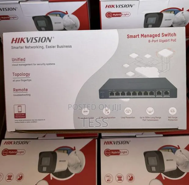 Hikvision 8port Poe Switch With 2uplinks DS-3E1510P-EI/M · Photo 1