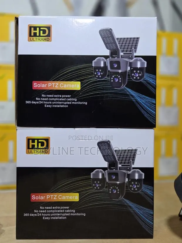 Solar Hd Resolution 4g Triple Cameras CCTV · Photo 1