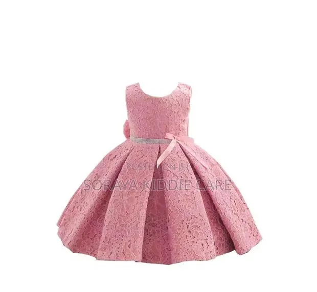 Girls Cotton Lace Dress · Photo 1