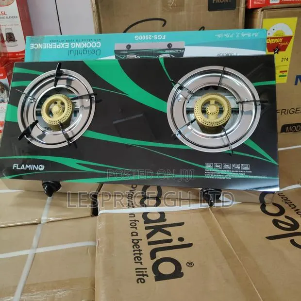 Mega Price Drop on Our Authentic 2 Burner Glass Top Flamino Gas Stove · Photo 1