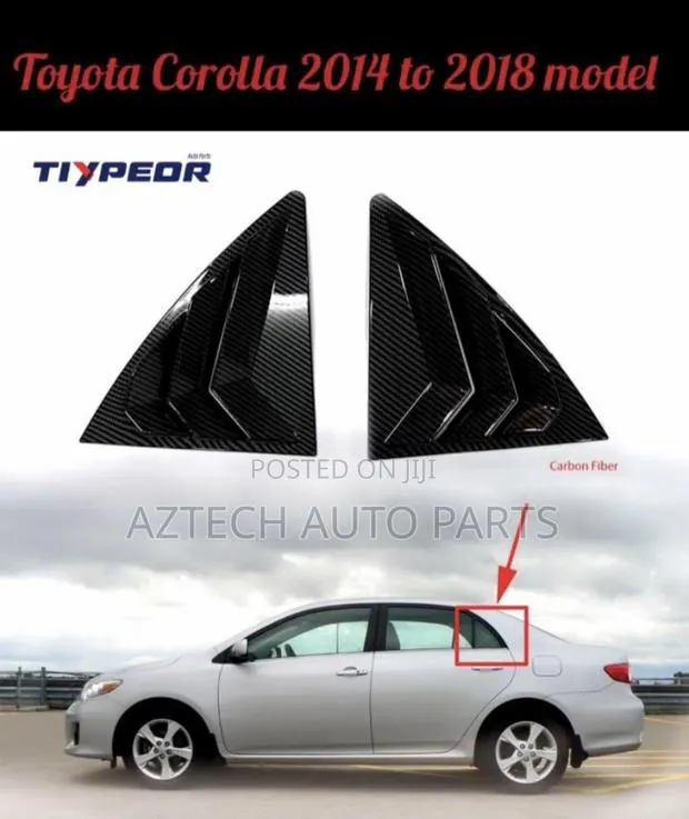 Toyota Corolla 2014 2015 2016 2017 2018 Side Glass Vent · Photo 1