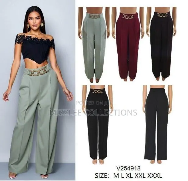 Quality Ladies Wide Legged Office Pant or Trouser · Photo 1