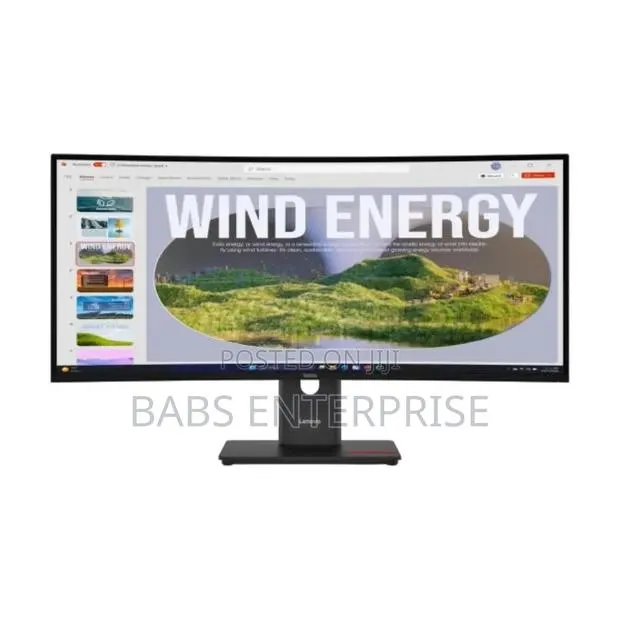 Lenovo ThinkVision T34WD 40 Monitor 34" Curved IPS 120Hz Hdmi DP USB-C · Photo 1