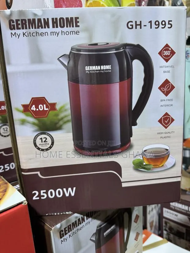 Hoffman 4 Liters Electric Kettle – Fast Heating Large Capacity · Photo 1