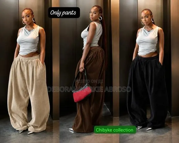 Baggy Corduroy Palazzo Pants · Photo 1