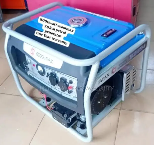 Japan Made Ecoolmax Generator 7.0kva 8000watt Petrol 7.0kva · Photo 1