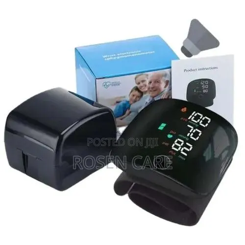 Portable Wrist Blood Pressure Monitor Bp Machine Sphygmomanometer · Photo 1
