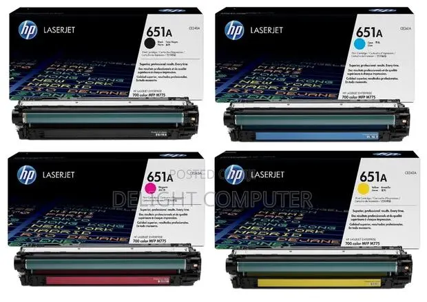 HP Laser 651a Toner Black and Color · Photo 1