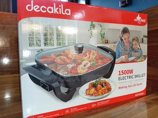 Easy Cook Electric Skillet,nice Serve Decakila Electric Skillet,1500W · Photo 1