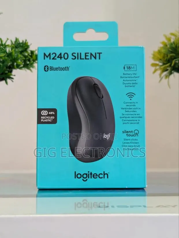 Logitech M240 Silent Bluetooth Wireless Mouse - Black Color · Photo 1