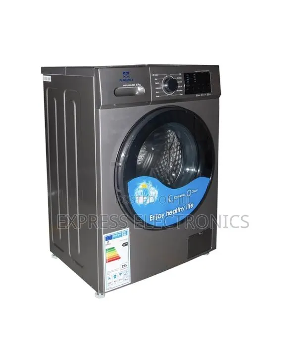 Newly in Box Nasco Washing Machine 8Kg Front Load Full Automatic Silve · Photo 1