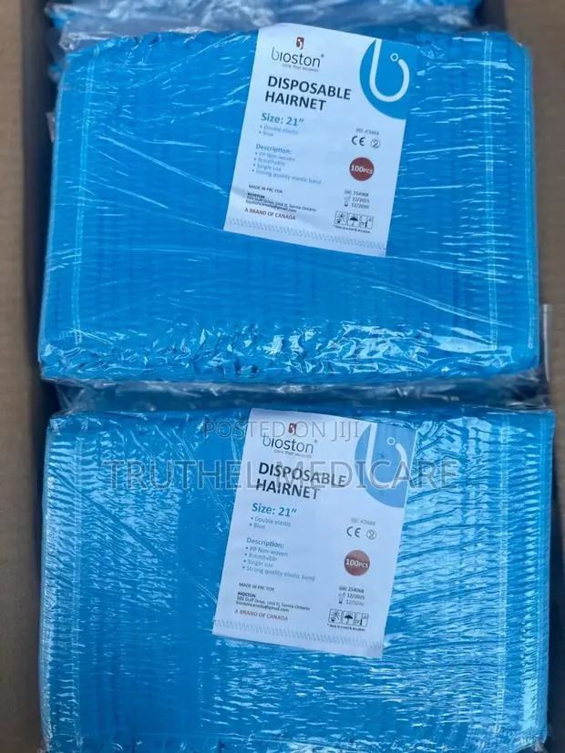 Nurses Hairnet (White Blue) · Photo 1